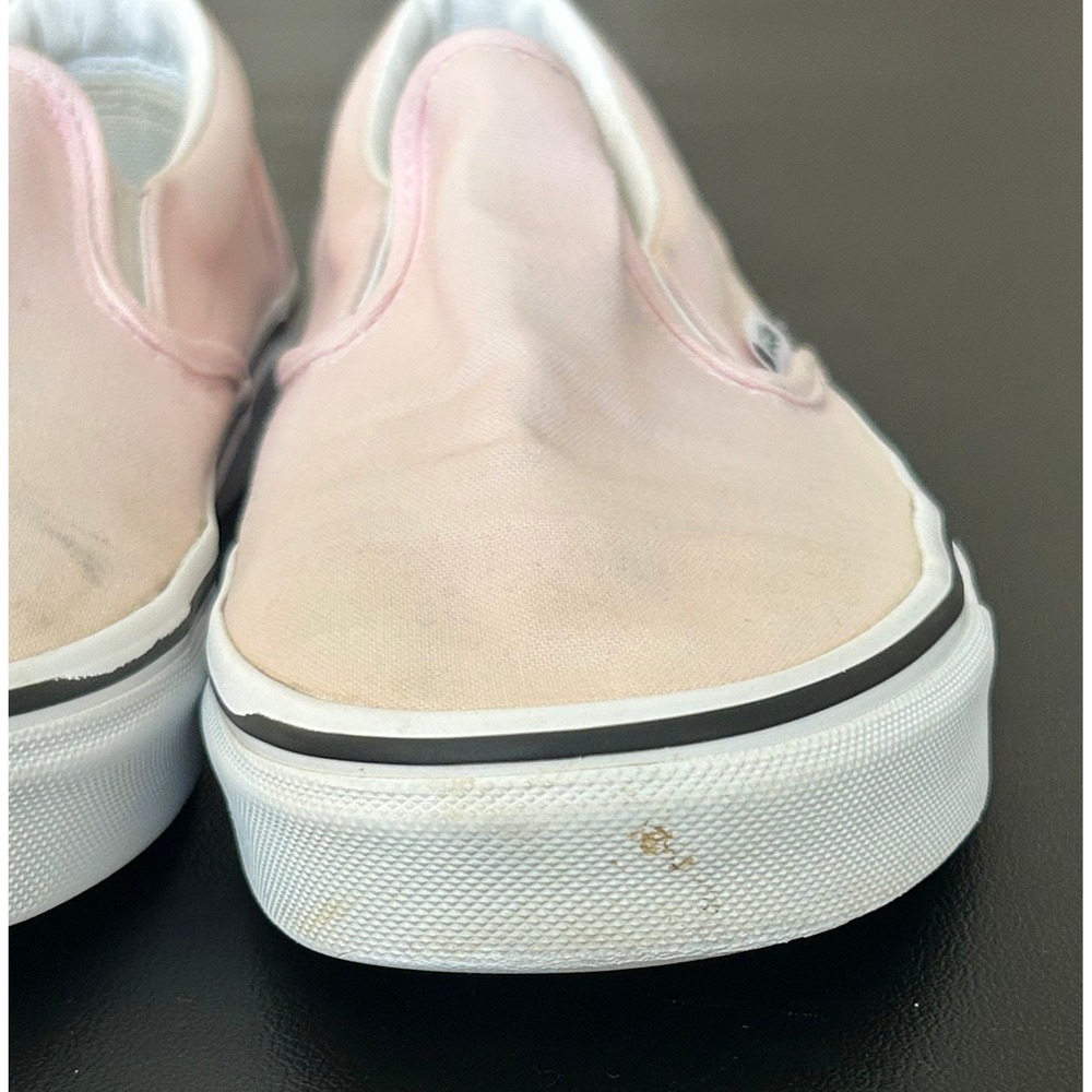 Vans Classic Slip-On Pink Canvas Skate Shoes Mens 7.5 Womens 9.0 - Picture 8 of 10